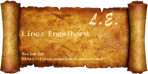 Lincz Engelhard névjegykártya